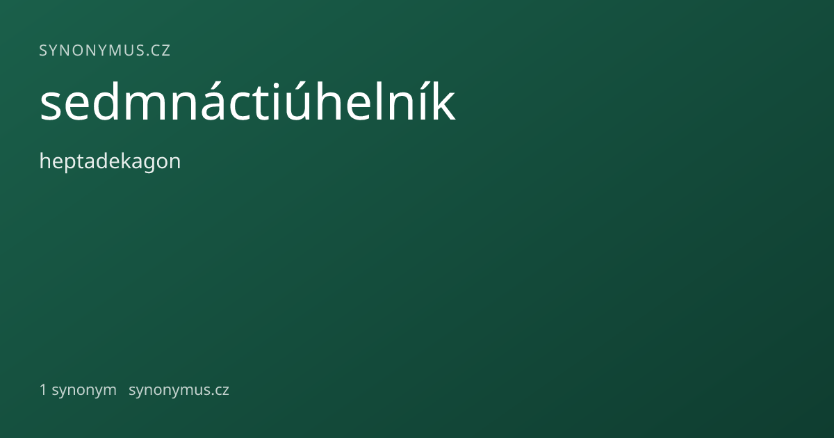 Náhled odkazu: sedmnáctiúhelník