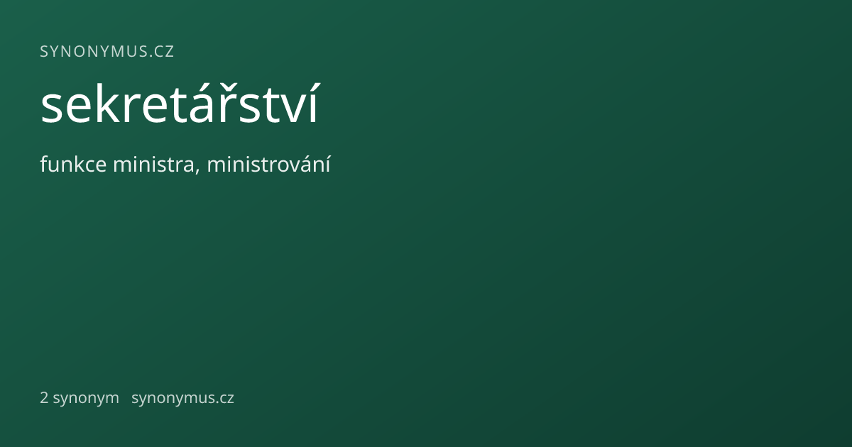 Náhled odkazu: sekretářství