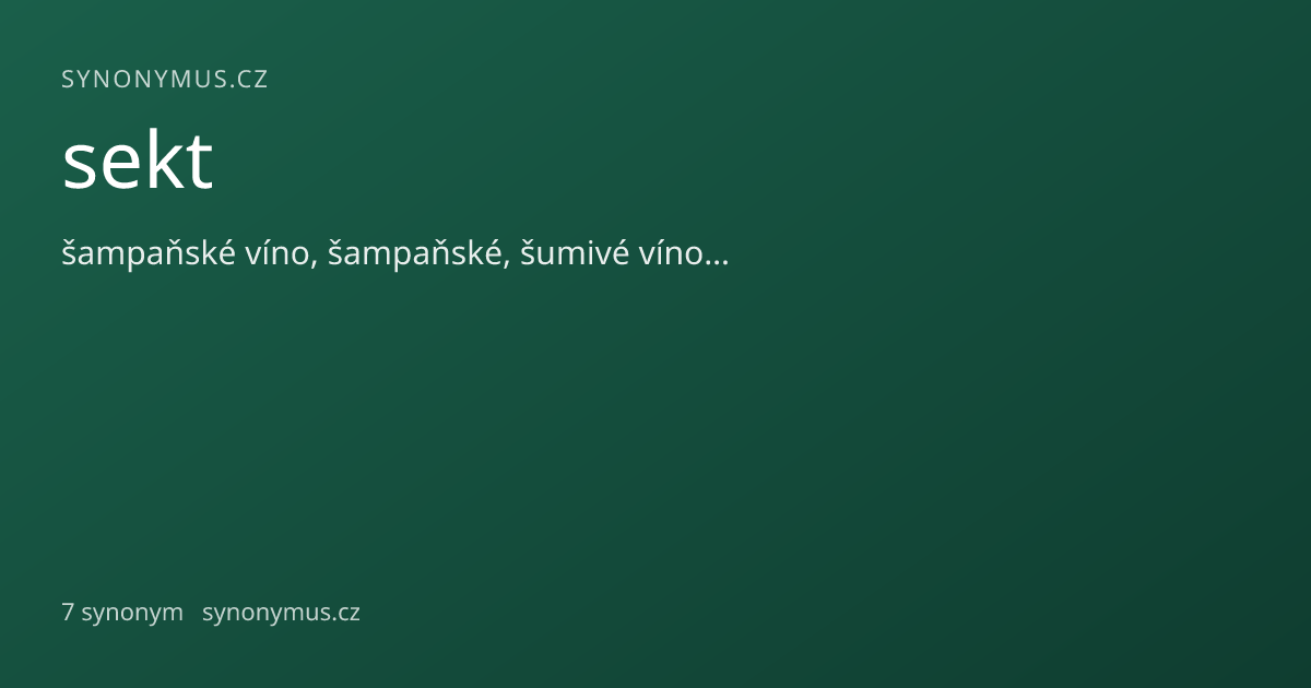 Náhled odkazu: sekt