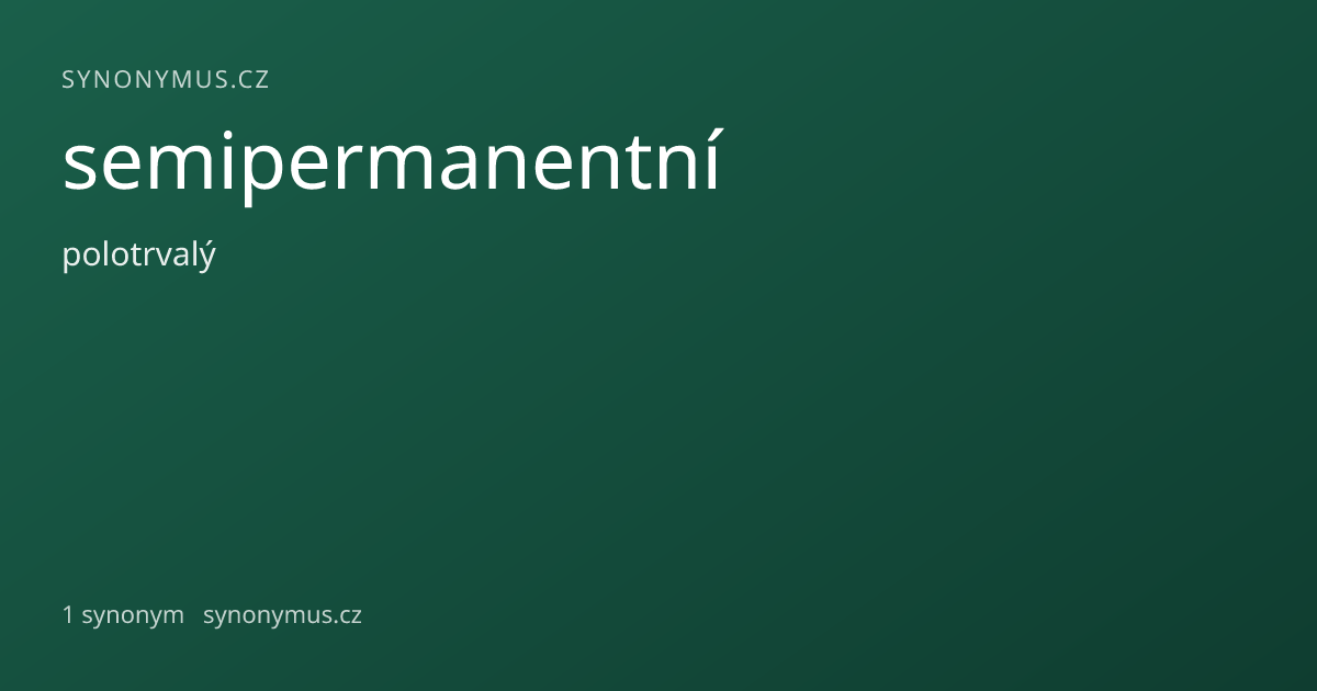 Náhled odkazu: semipermanentní