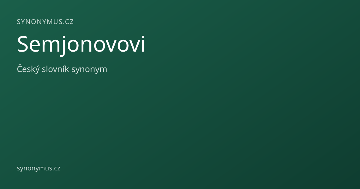 Náhled odkazu: Semjonovovi