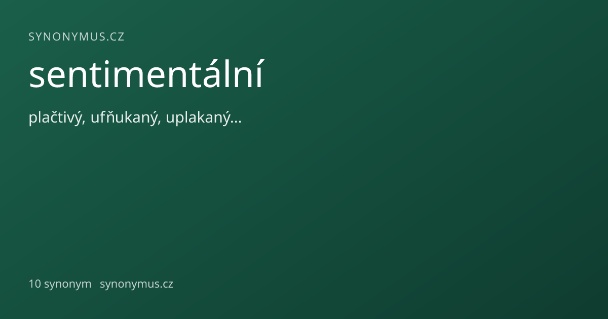 Náhled odkazu: sentimentální