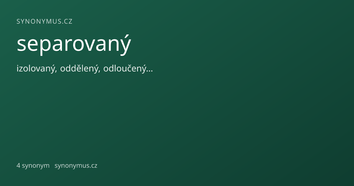 Náhled odkazu: separovaný