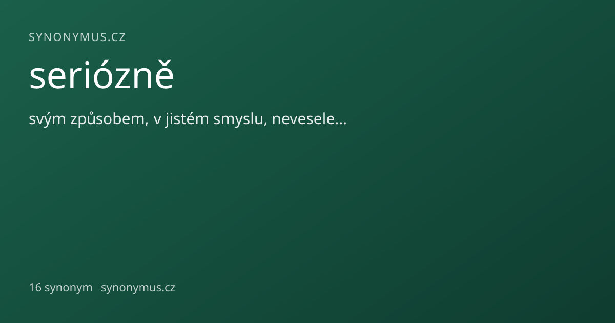 Náhled odkazu: seriózně