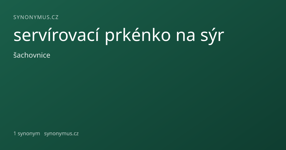 Náhled odkazu: servírovací prkénko na sýr