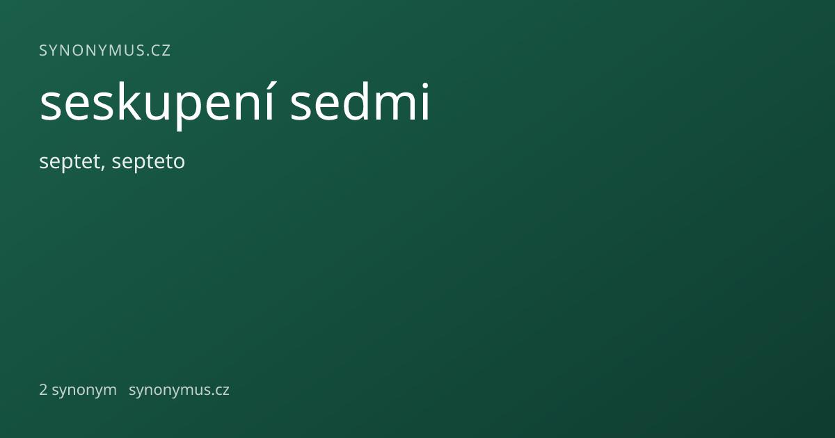 Náhled odkazu: seskupení sedmi