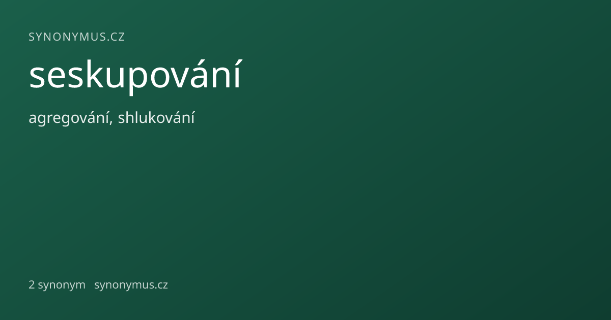 Náhled odkazu: seskupování