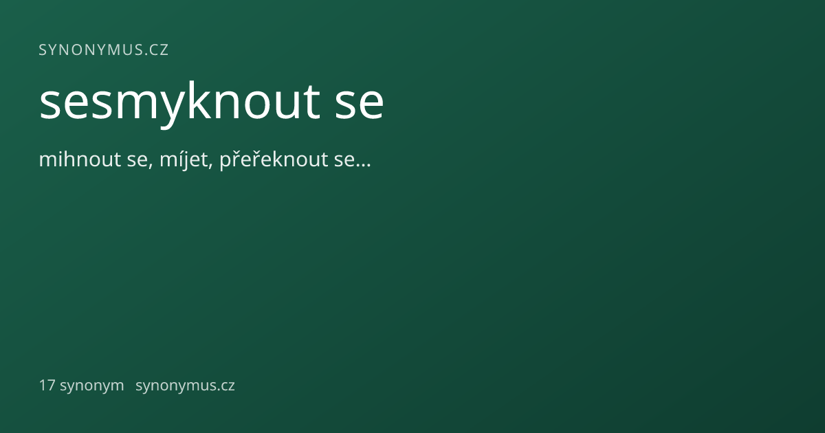 Náhled odkazu: sesmyknout se