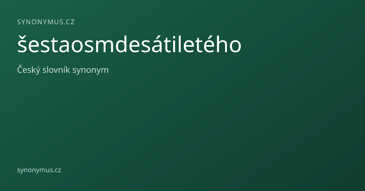 Náhled odkazu: šestaosmdesátiletého