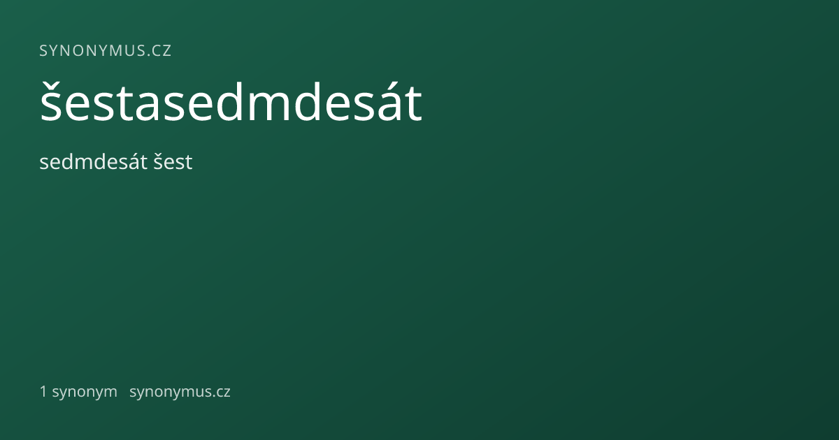 Náhled odkazu: šestasedmdesát