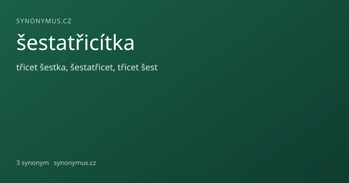 Náhled odkazu: šestatřicítka