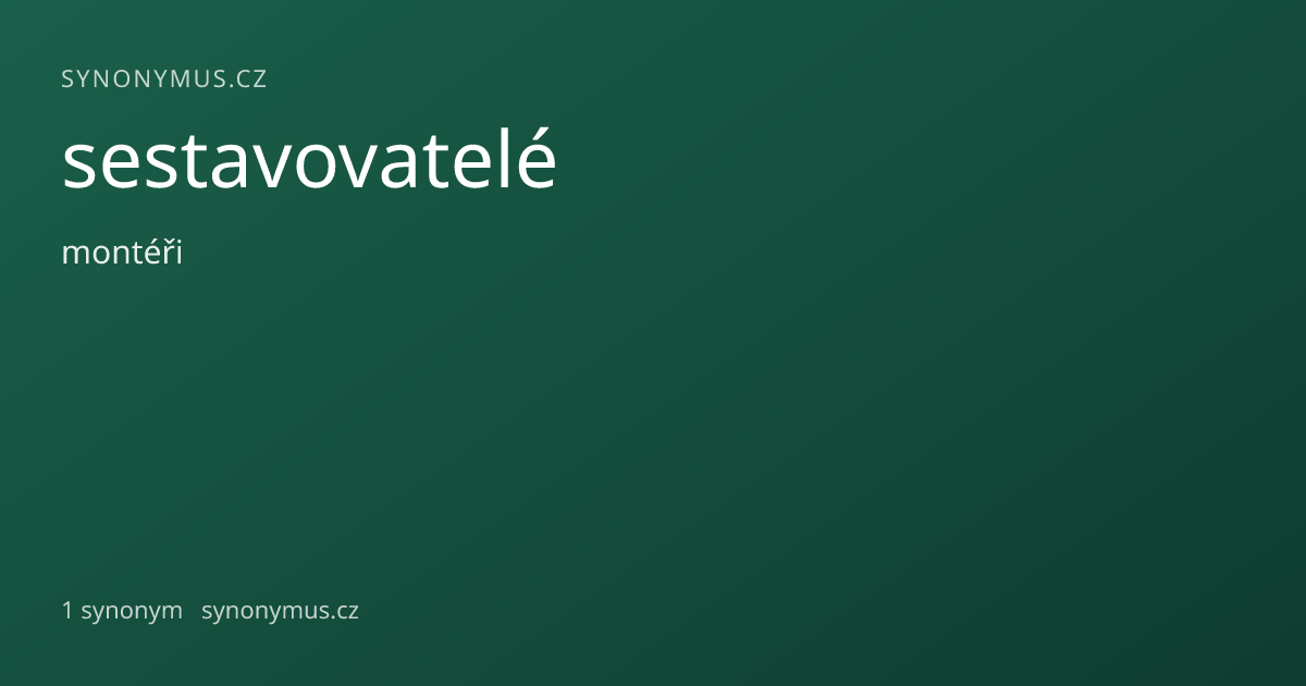 Náhled odkazu: sestavovatelé