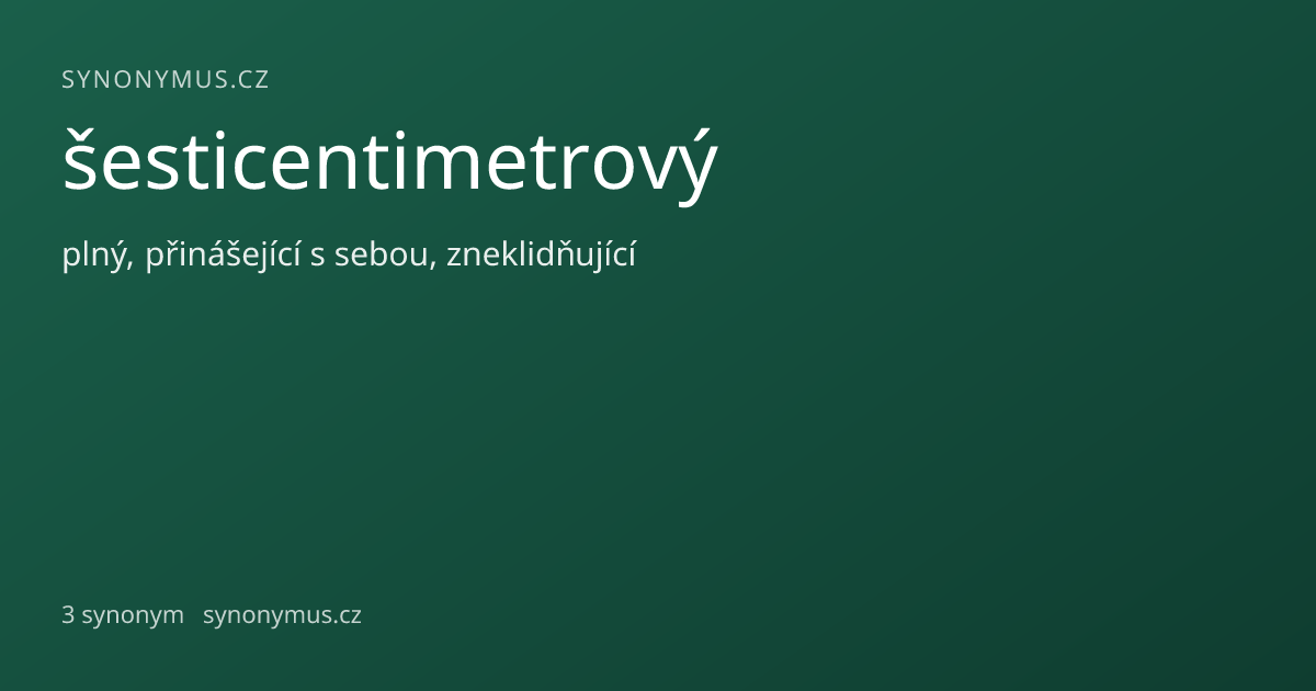 Náhled odkazu: šesticentimetrový