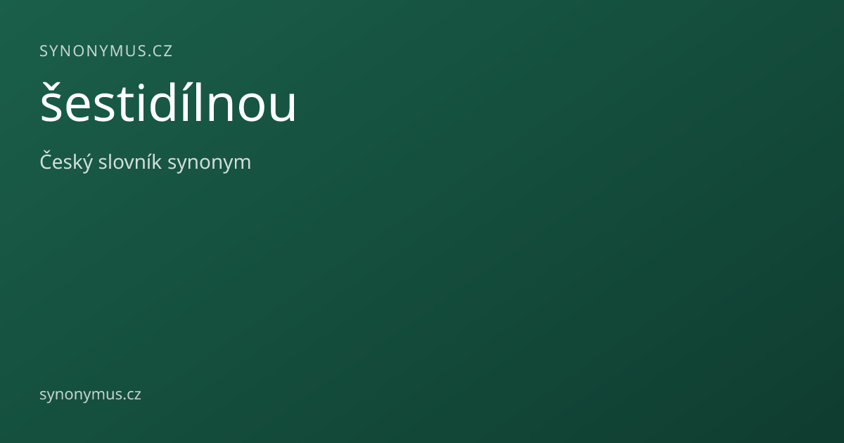 Náhled odkazu: šestidílnou