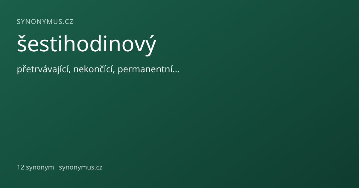 Náhled odkazu: šestihodinový