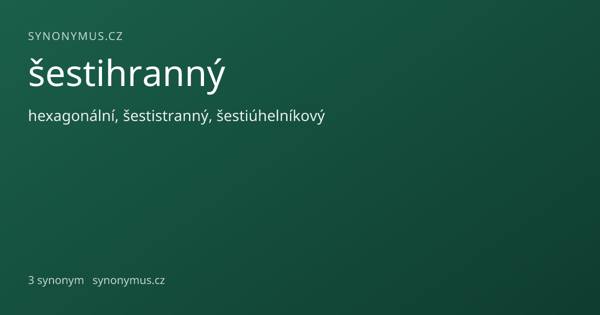 Náhled odkazu: šestihranný