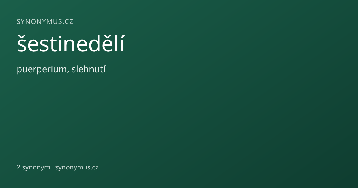 Náhled odkazu: šestinedělí