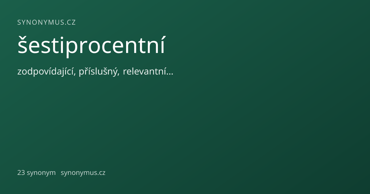 Náhled odkazu: šestiprocentní