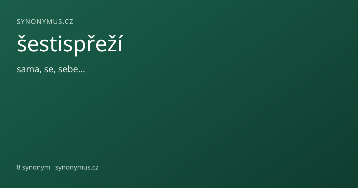 Náhled odkazu: šestispřeží