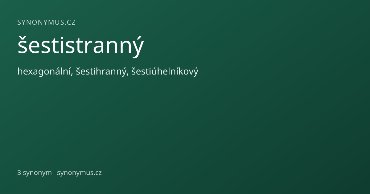 Náhled odkazu: šestistranný
