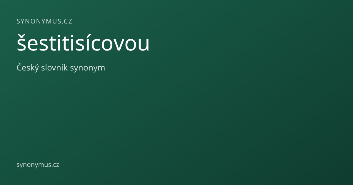 Náhled odkazu: šestitisícovou