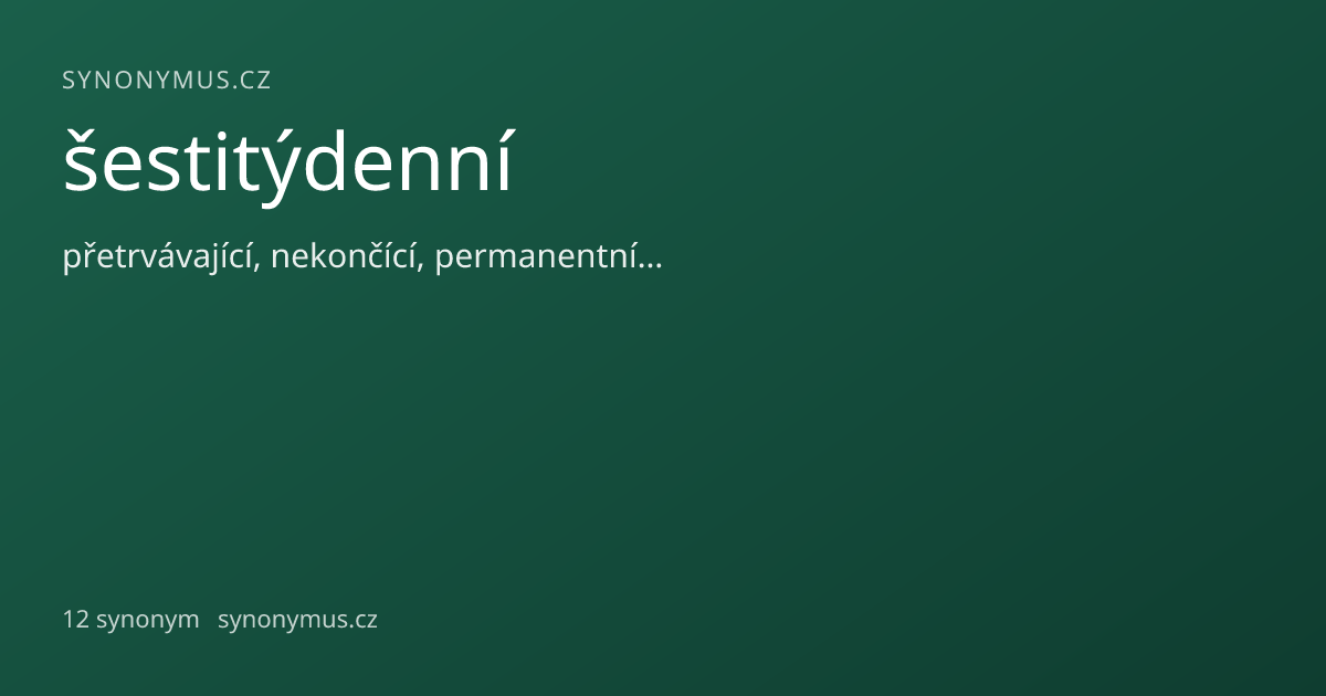 Náhled odkazu: šestitýdenní