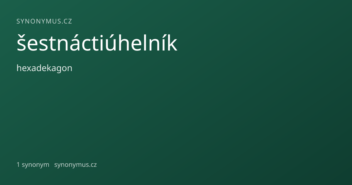 Náhled odkazu: šestnáctiúhelník