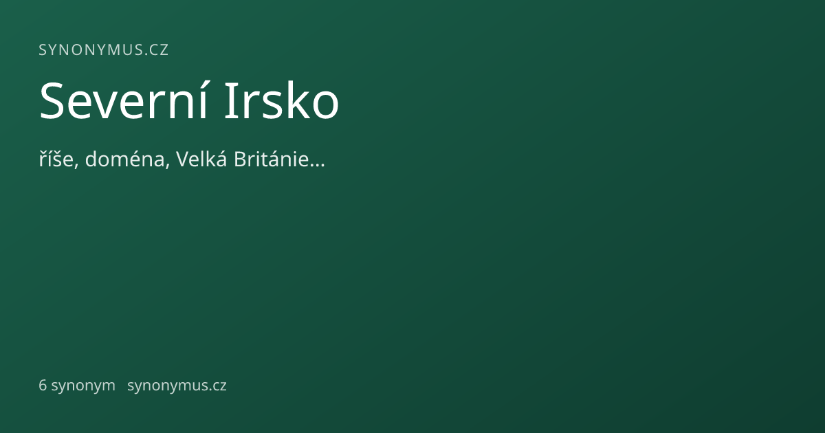 Náhled odkazu: Severní Irsko
