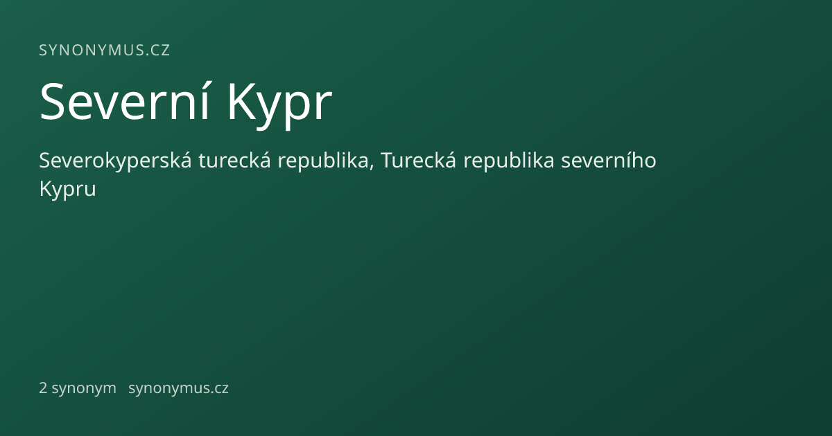 Náhled odkazu: Severní Kypr