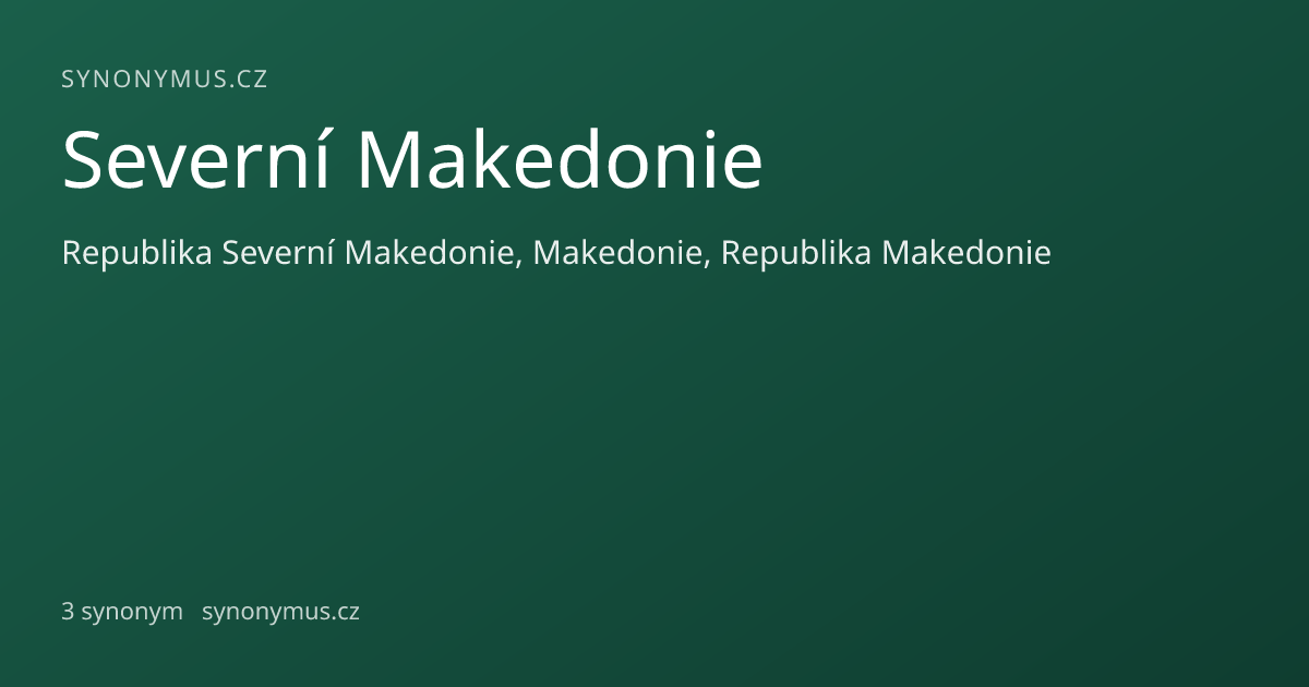 Náhled odkazu: Severní Makedonie