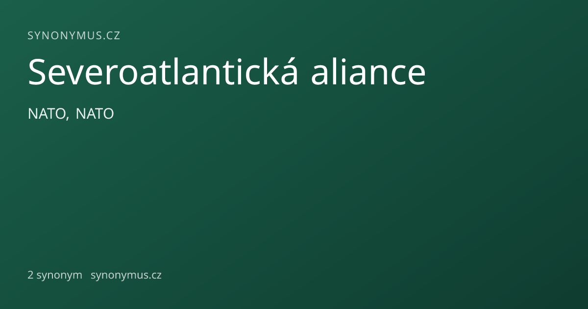 Náhled odkazu: Severoatlantická aliance