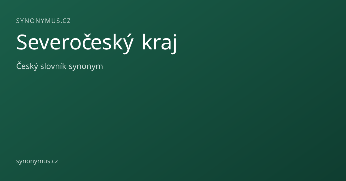 Náhled odkazu: Severočeský kraj