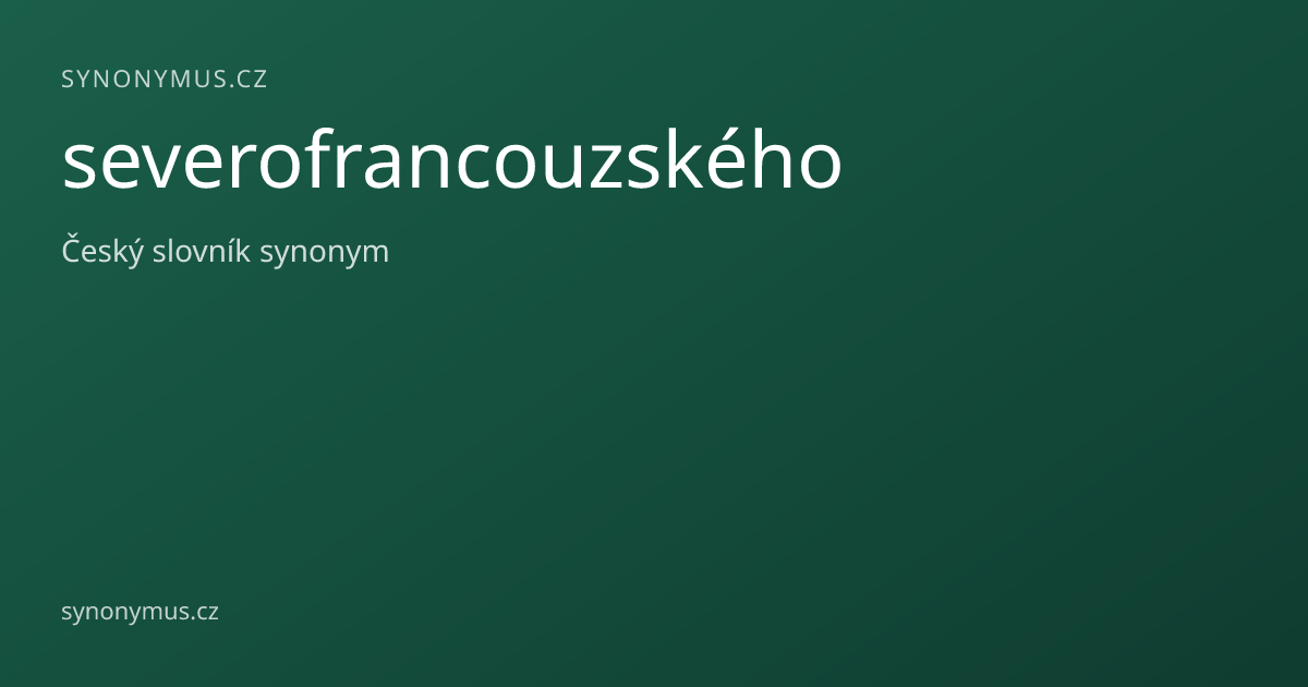 Náhled odkazu: severofrancouzského