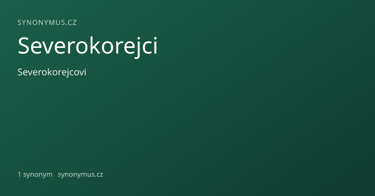 Náhled odkazu: Severokorejci