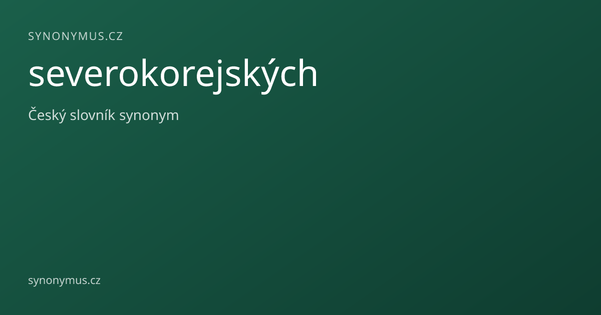 Náhled odkazu: severokorejských