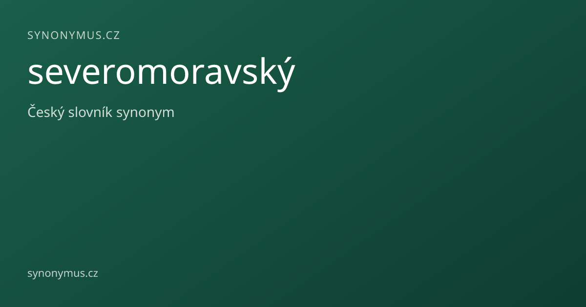 Náhled odkazu: severomoravský