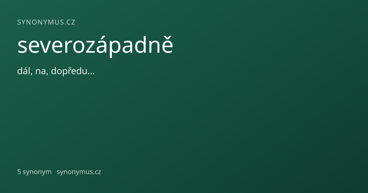 Náhled odkazu: severozápadně