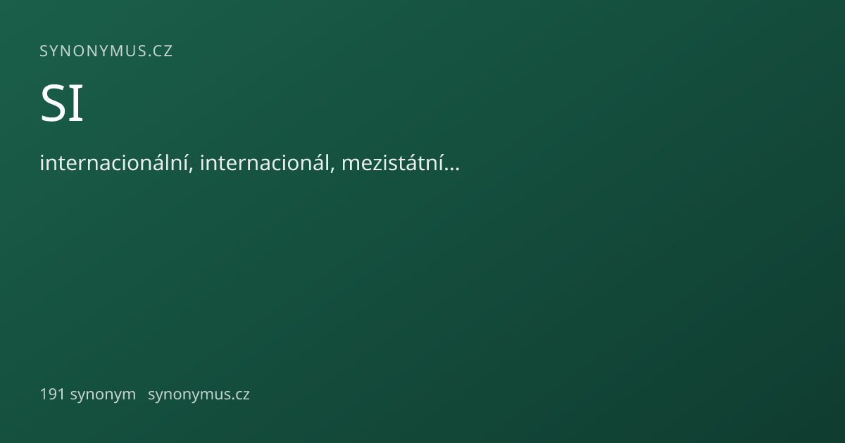 Náhled odkazu: SI