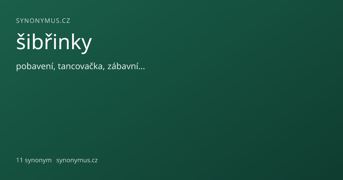 Náhled odkazu: šibřinky