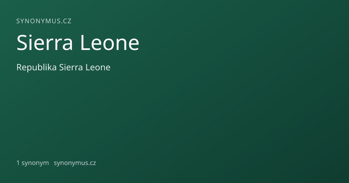 Náhled odkazu: Sierra Leone
