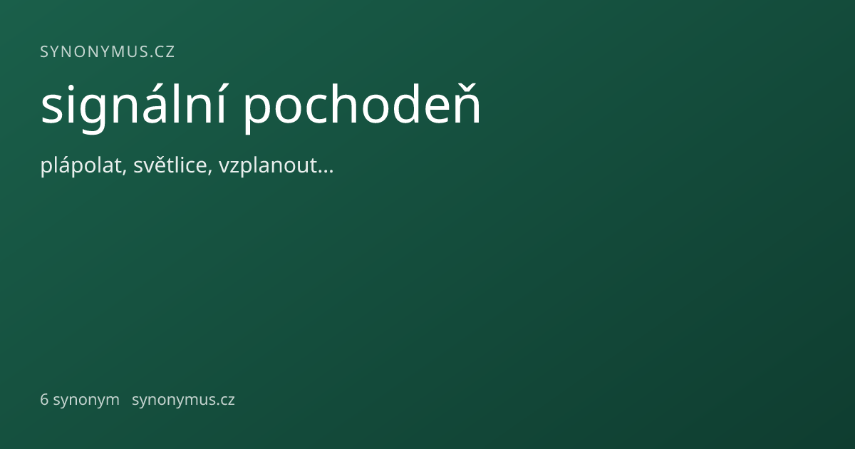 Náhled odkazu: signální pochodeň