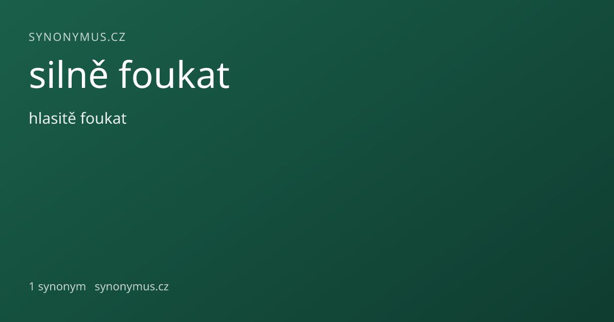 Náhled odkazu: silně foukat