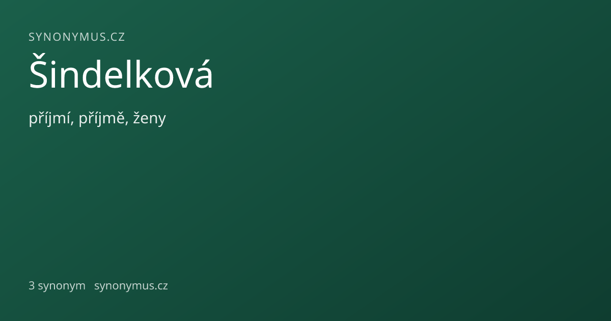 Náhled odkazu: Šindelková