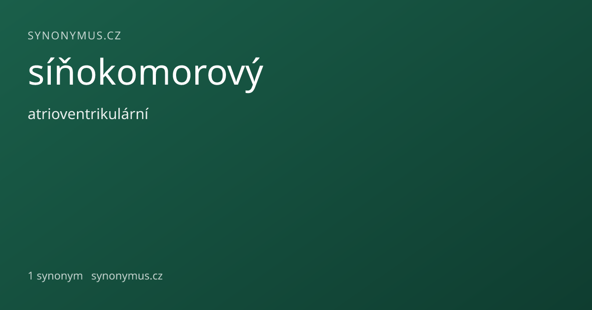 Náhled odkazu: síňokomorový