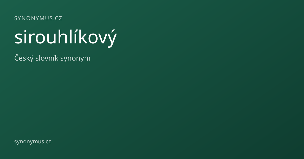 Náhled odkazu: sirouhlíkový