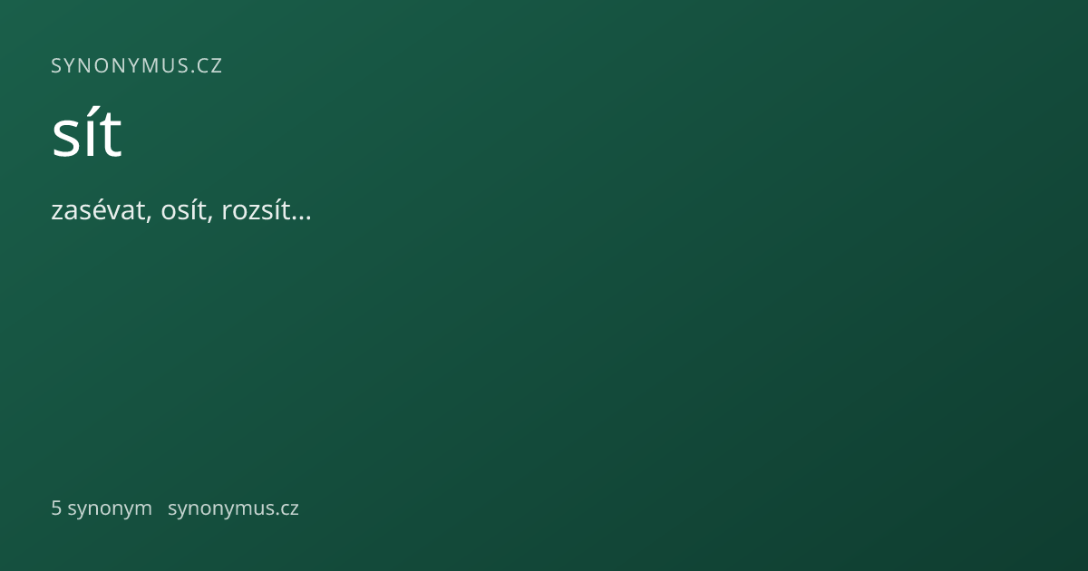 Náhled odkazu: sít