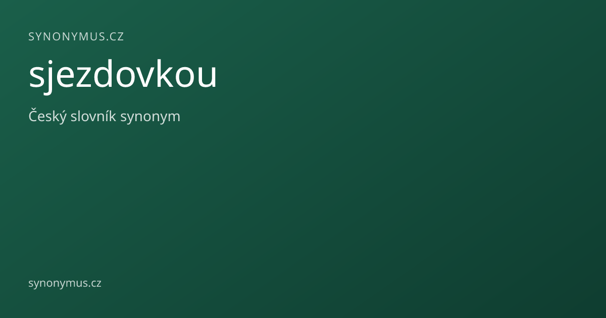 Náhled odkazu: sjezdovkou
