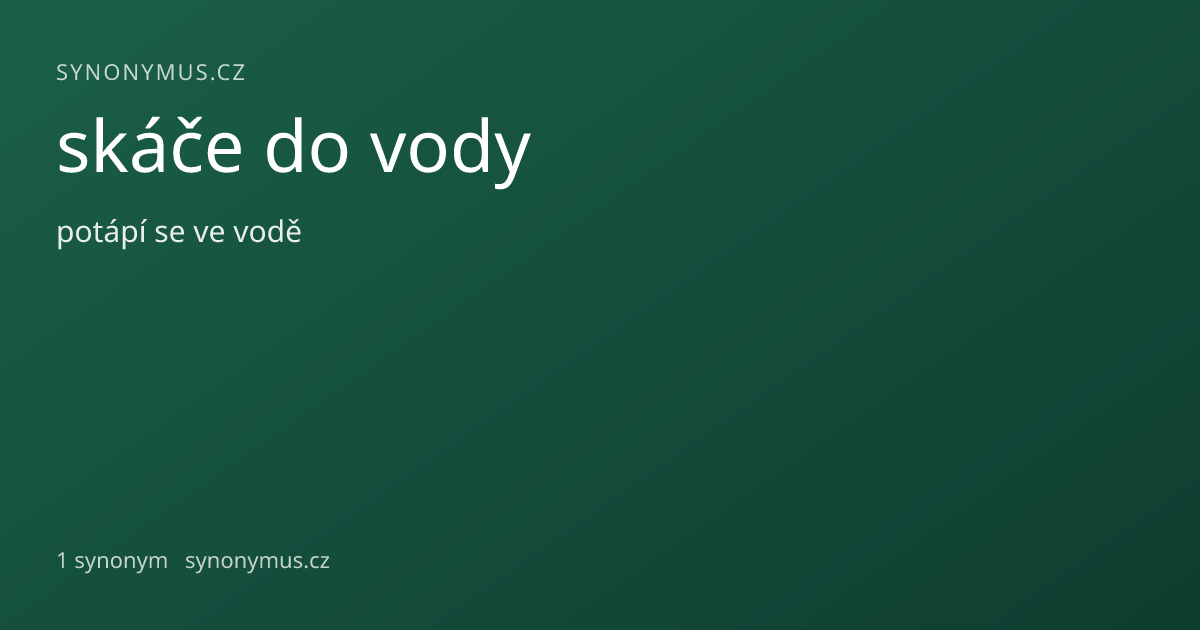 Náhled odkazu: skáče do vody