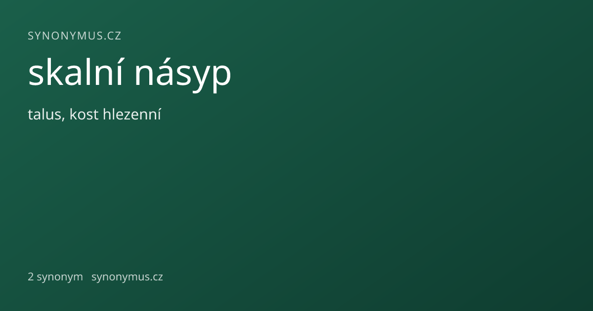 Náhled odkazu: skalní násyp
