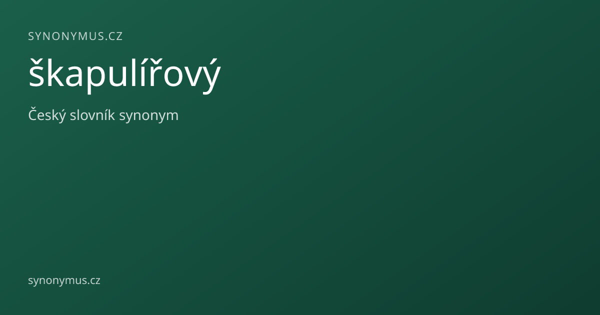 Náhled odkazu: škapulířový